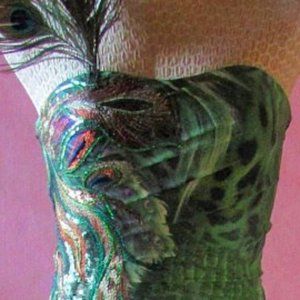 Alyce Designs size 4 full length gown.